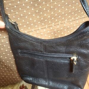 Stone leather body cross bag purse